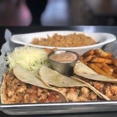 Fish or Shrimp Tacos.